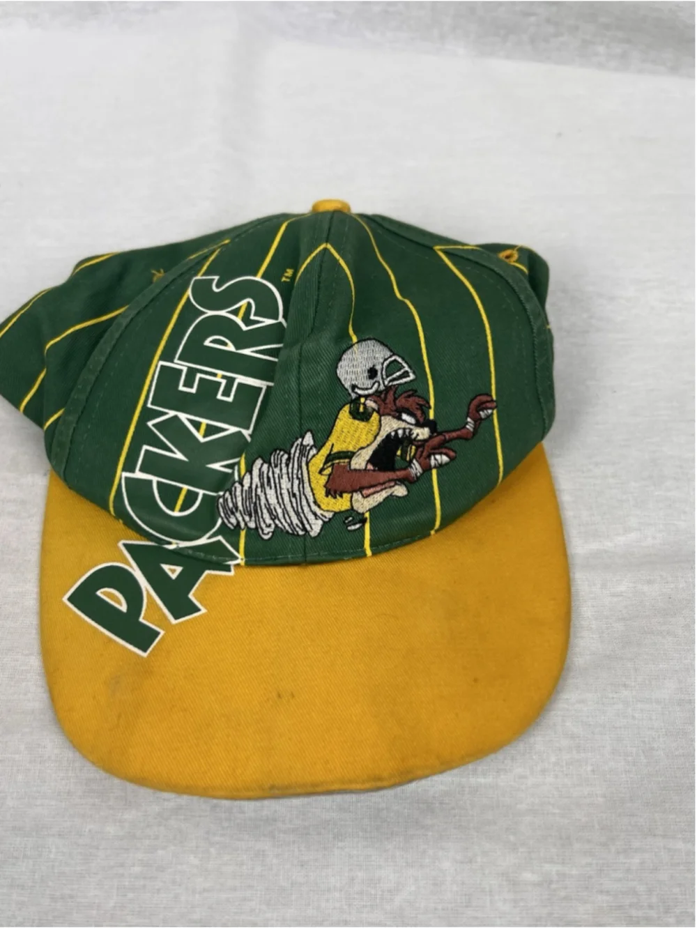 Vintage Green Bay Packers Snapback Hat Youth Taz- Looney Toons 1994 NFL